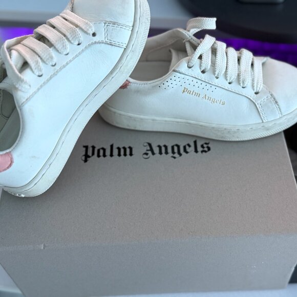 Palm Angels "Palm 1" Sneakers in White/Pink EU size 26 US Kids' size 9 - Picture 4 of 8